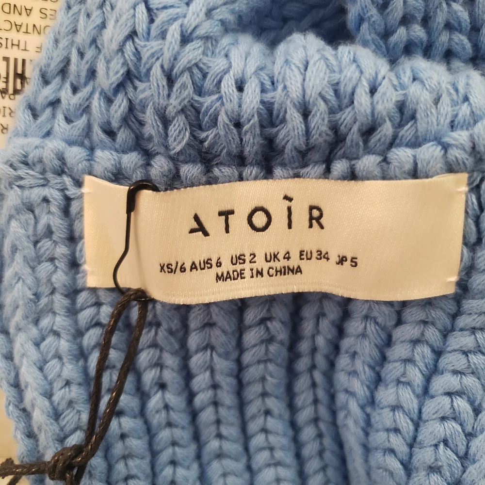 Atoir perfect game knit sweater in regatta blue - Picture 5 of 5
